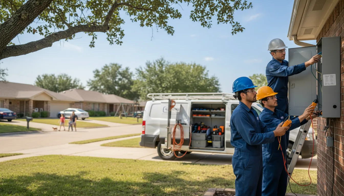 Certified electrician providing emergency electrical services in Casa, AR